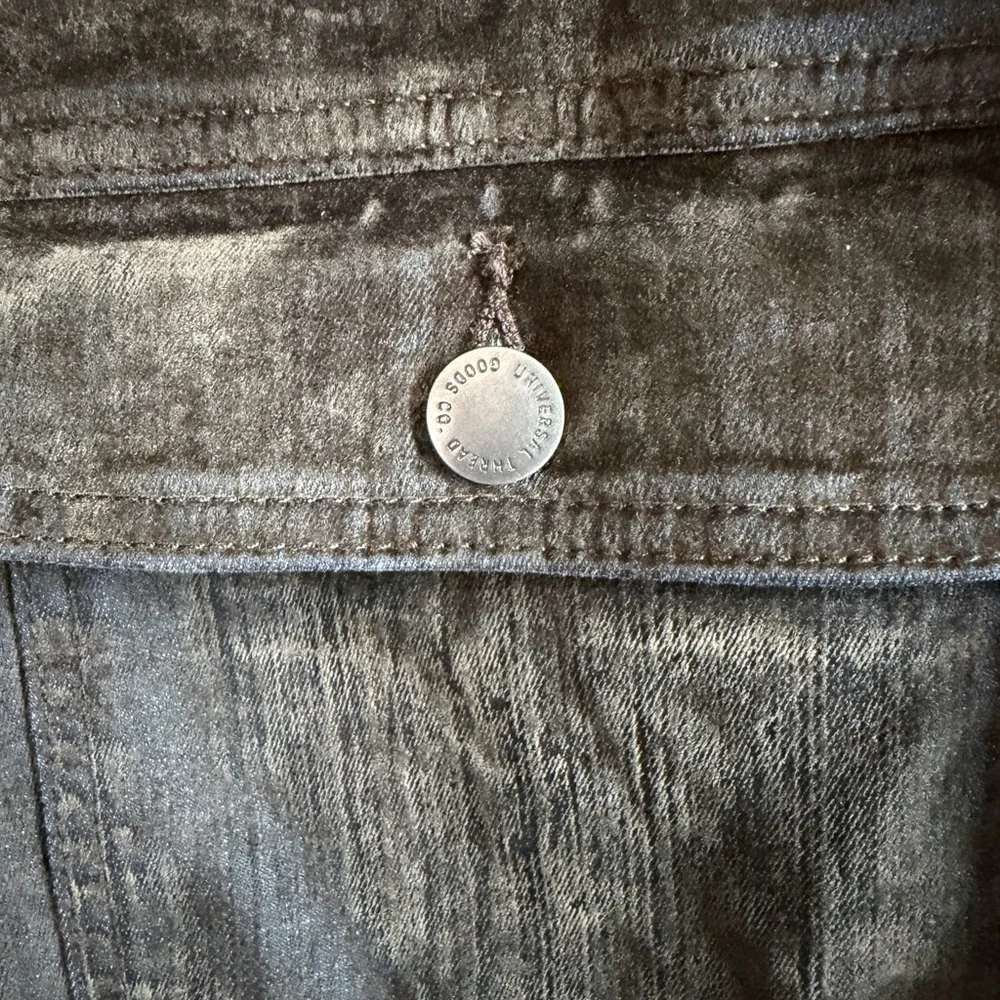 NWT Moss Green Velvet Denim Jumpsuit - Picture 7 of 13